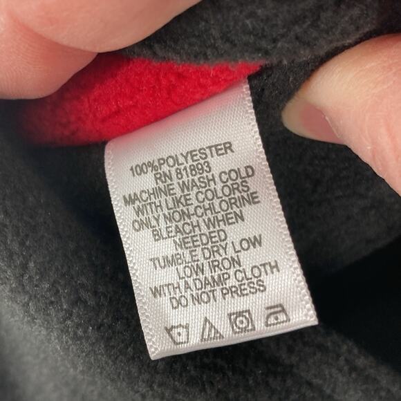 NEW Susan Graver Reversible Red Black Button Up Fleece Jacket Coat Size 2X - Picture 8 of 16